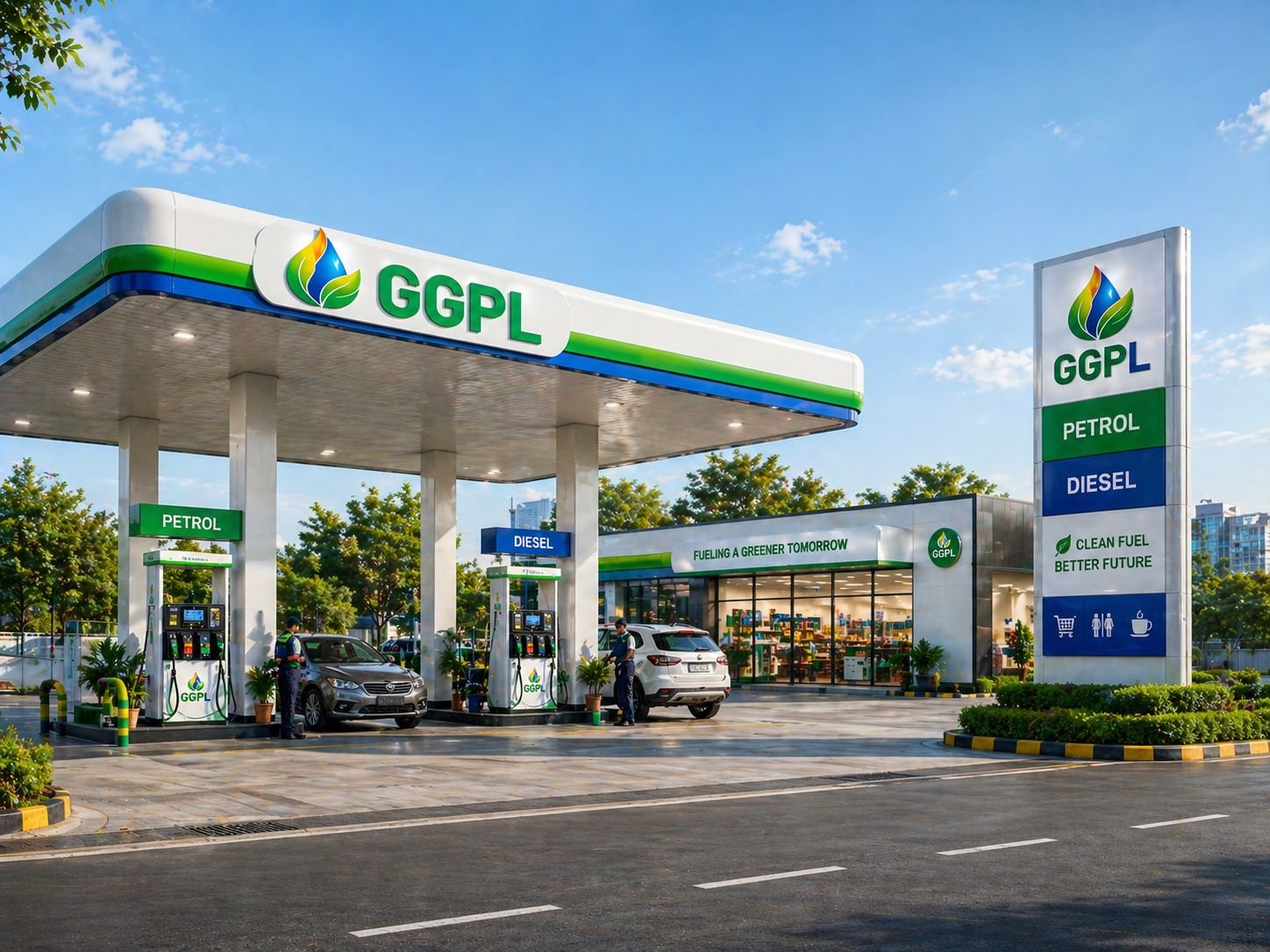 Modern fuel retail station